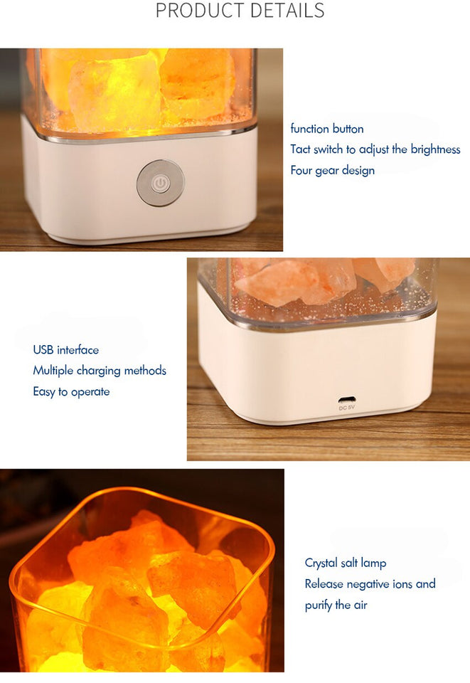 USB Himalayan Sea Salt Crystal Light